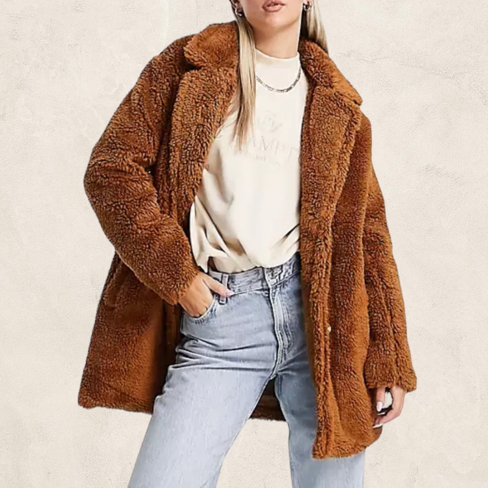 NWOT Teddy Plush Coat